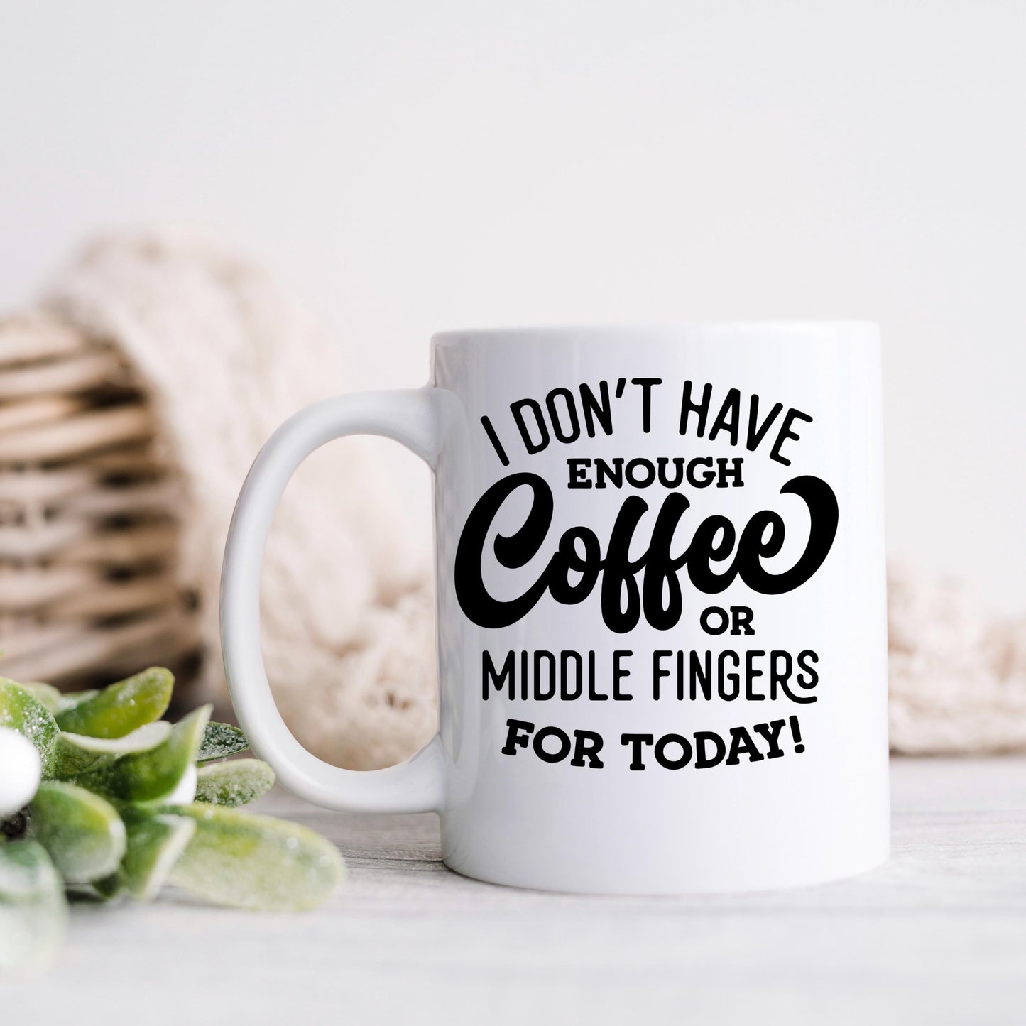 Funny Coffee Mug – Ceramic Mug with Bold Text & Sarcastic Quote for Office Joyful Moose