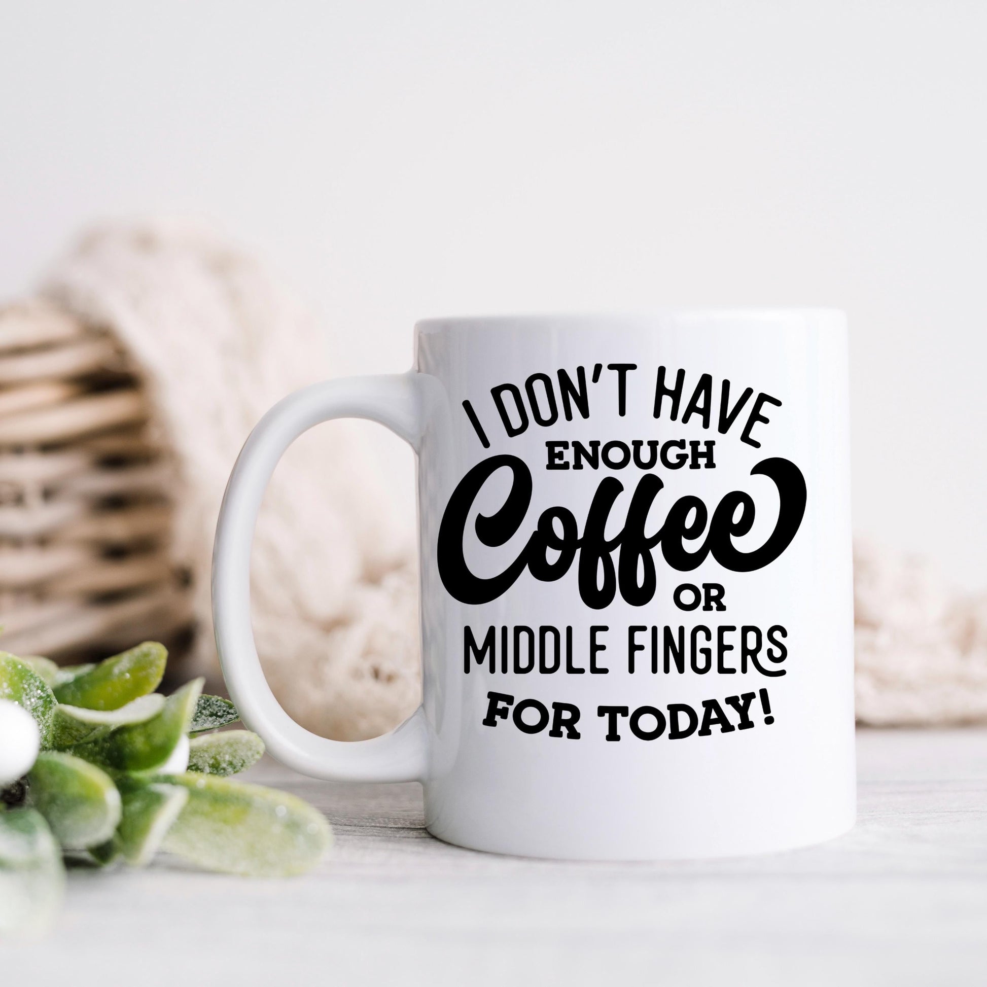 Funny Coffee Mug – Ceramic Mug with Bold Text & Sarcastic Quote for Office Joyful Moose
