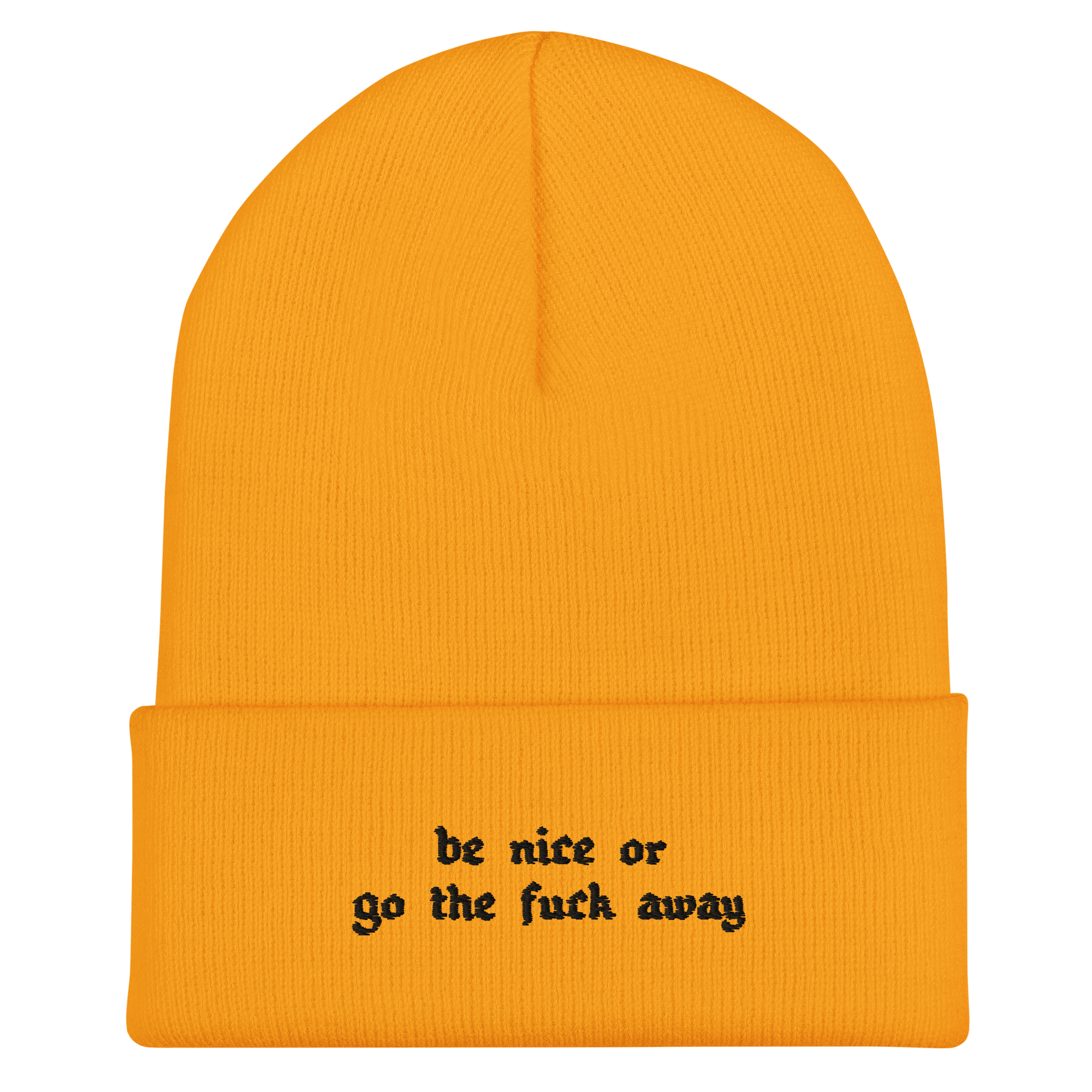 Be Nice Or... Cuffed Beanie Goth Cloth Co.