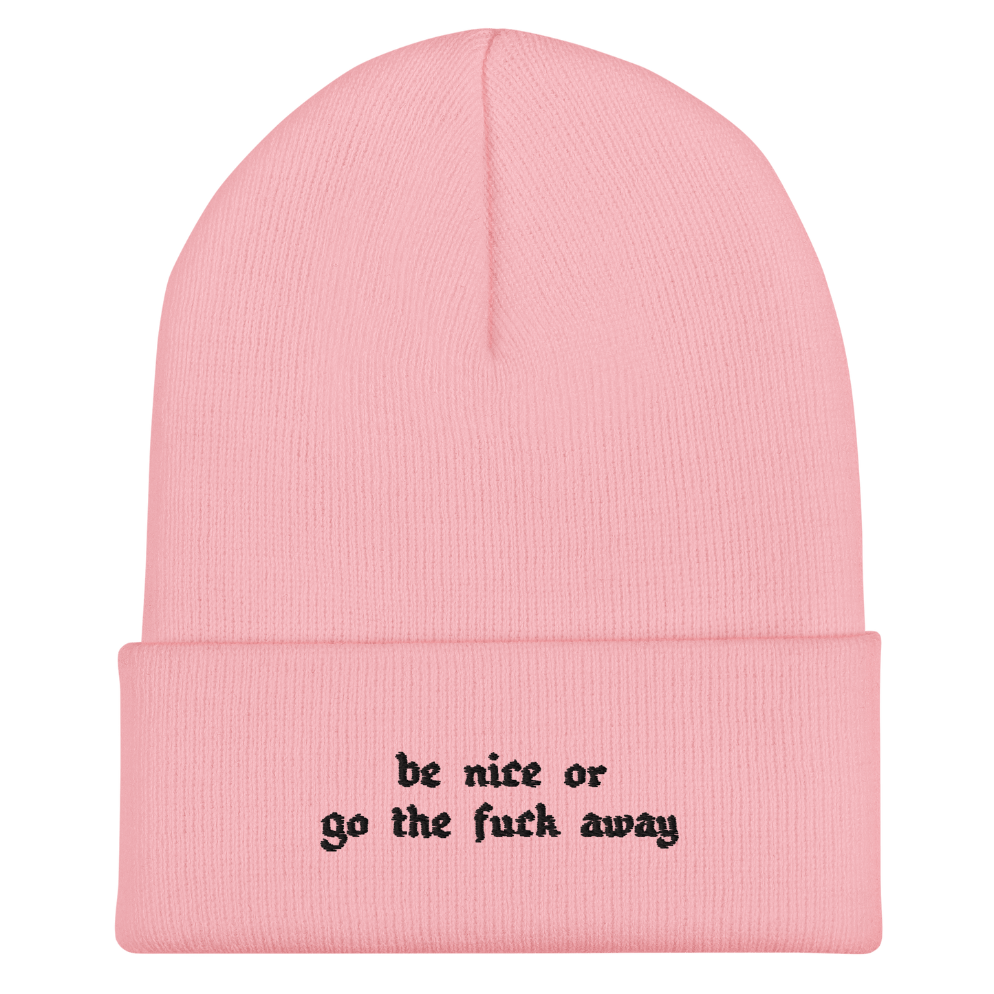 Be Nice Or... Cuffed Beanie Goth Cloth Co.