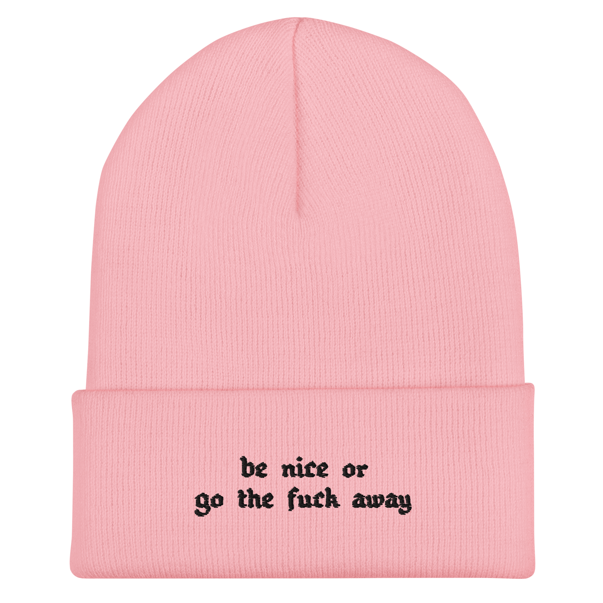 Be Nice Or... Cuffed Beanie Goth Cloth Co.