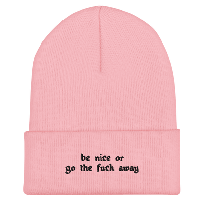 Be Nice Or... Cuffed Beanie Goth Cloth Co.