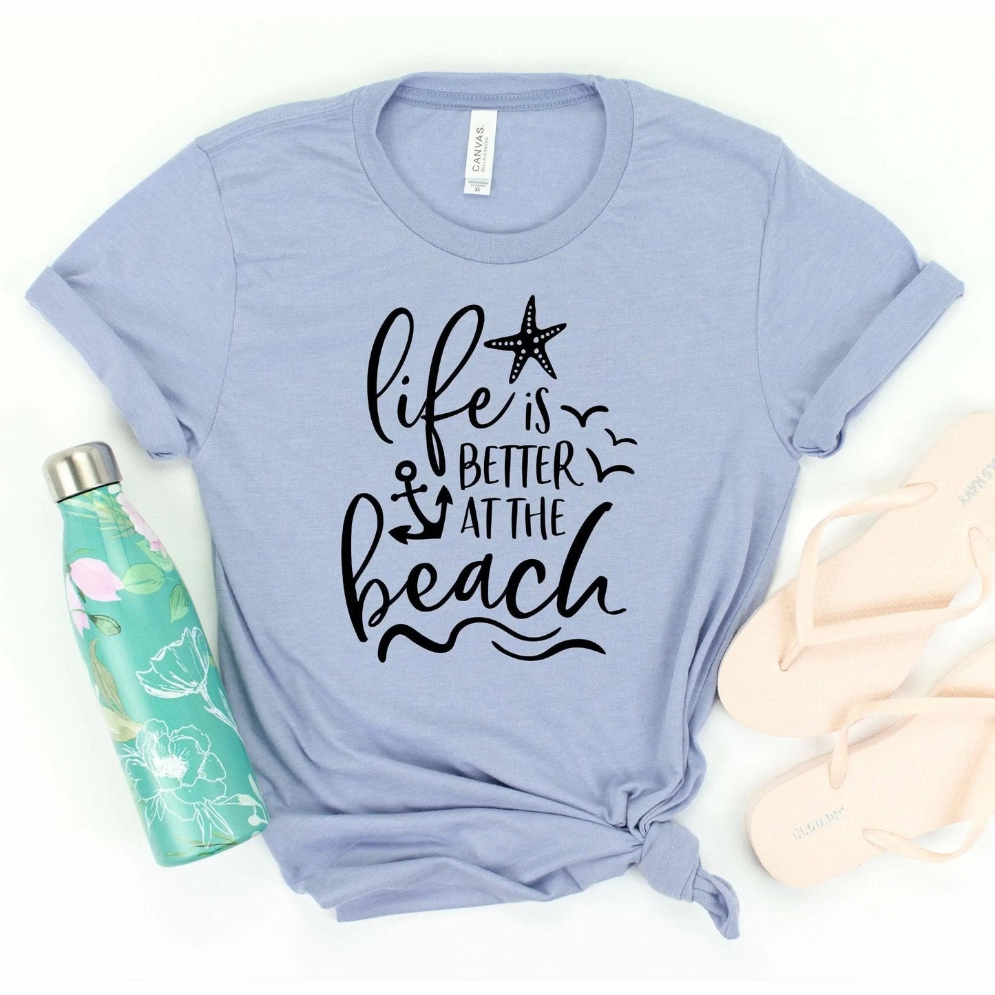 Beach Shirts for Women, Life is Better at the Beach womens shirts, Beach Tshirt, Beach Gift, Summer Vacation T-shirt Joyful Moose