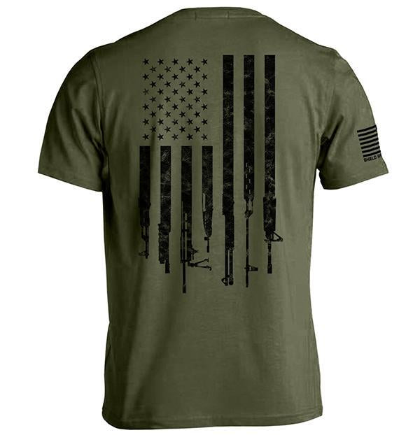 Firearm Flag Graphic Tee & Hoodie Shield Republic