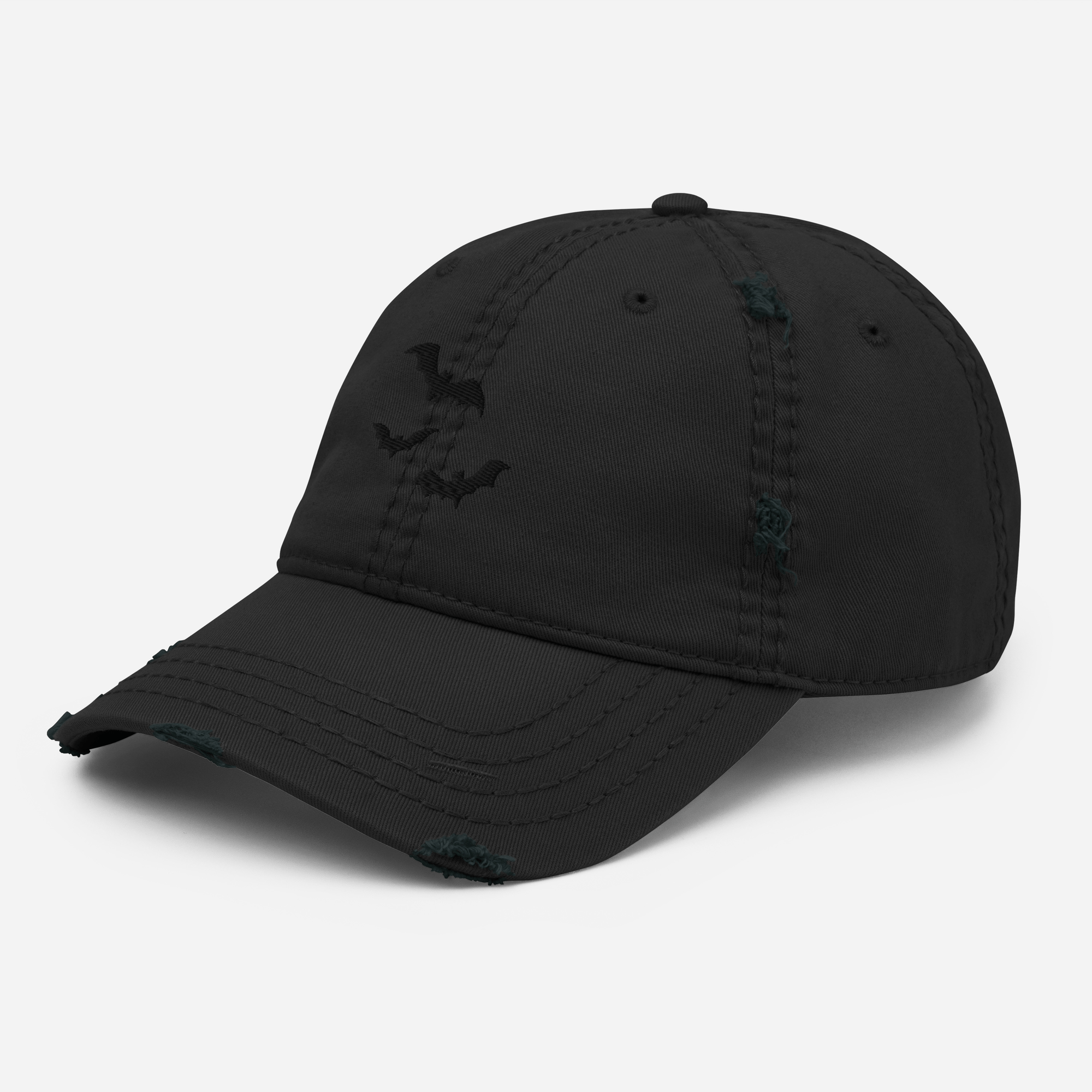 Blackout Bats Distressed Dad Hat Goth Cloth Co.