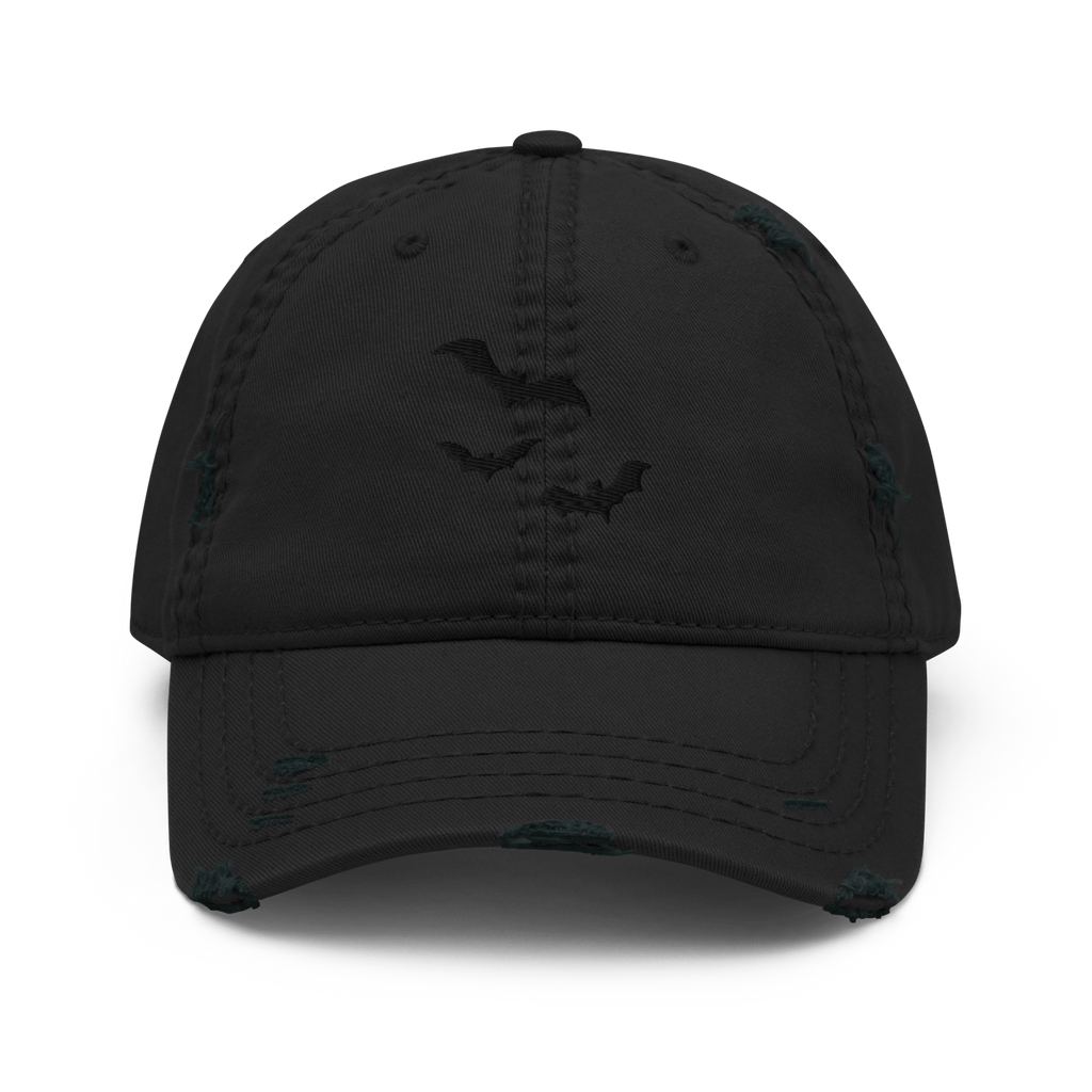 Blackout Bats Distressed Dad Hat Goth Cloth Co.