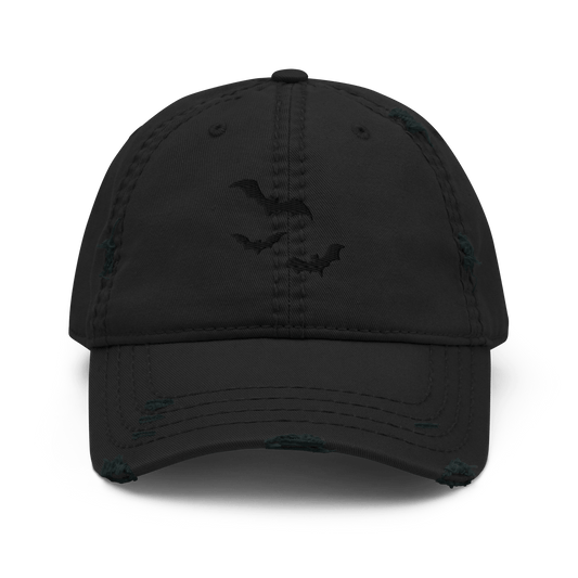 Blackout Bats Distressed Dad Hat Goth Cloth Co.