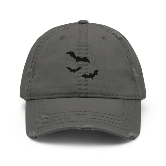 Blackout Bats Distressed Dad Hat Goth Cloth Co.