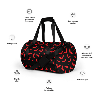 Bloody Bats Gym Bag Goth Cloth Co.