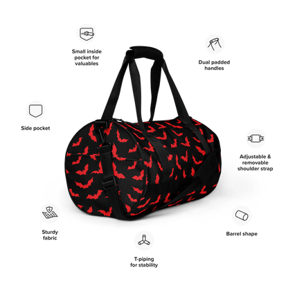 Bloody Bats Gym Bag Goth Cloth Co.