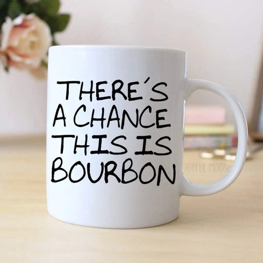 Bourbon Coffee Mug - Funny Bourbon Gift Joyful Moose