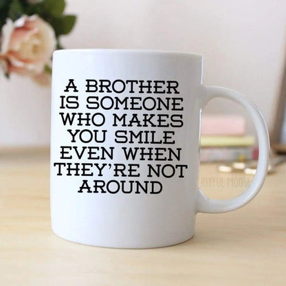 Brother Coffee Mug - Coffee Mug for Brother - Brother Gift - Coffee Mug Gift for Him Joyful Moose