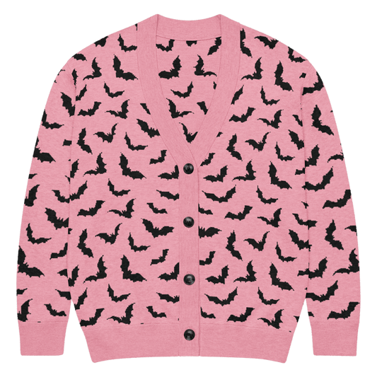 Bubblegum Bats Knit Cardigan Goth Cloth Co.