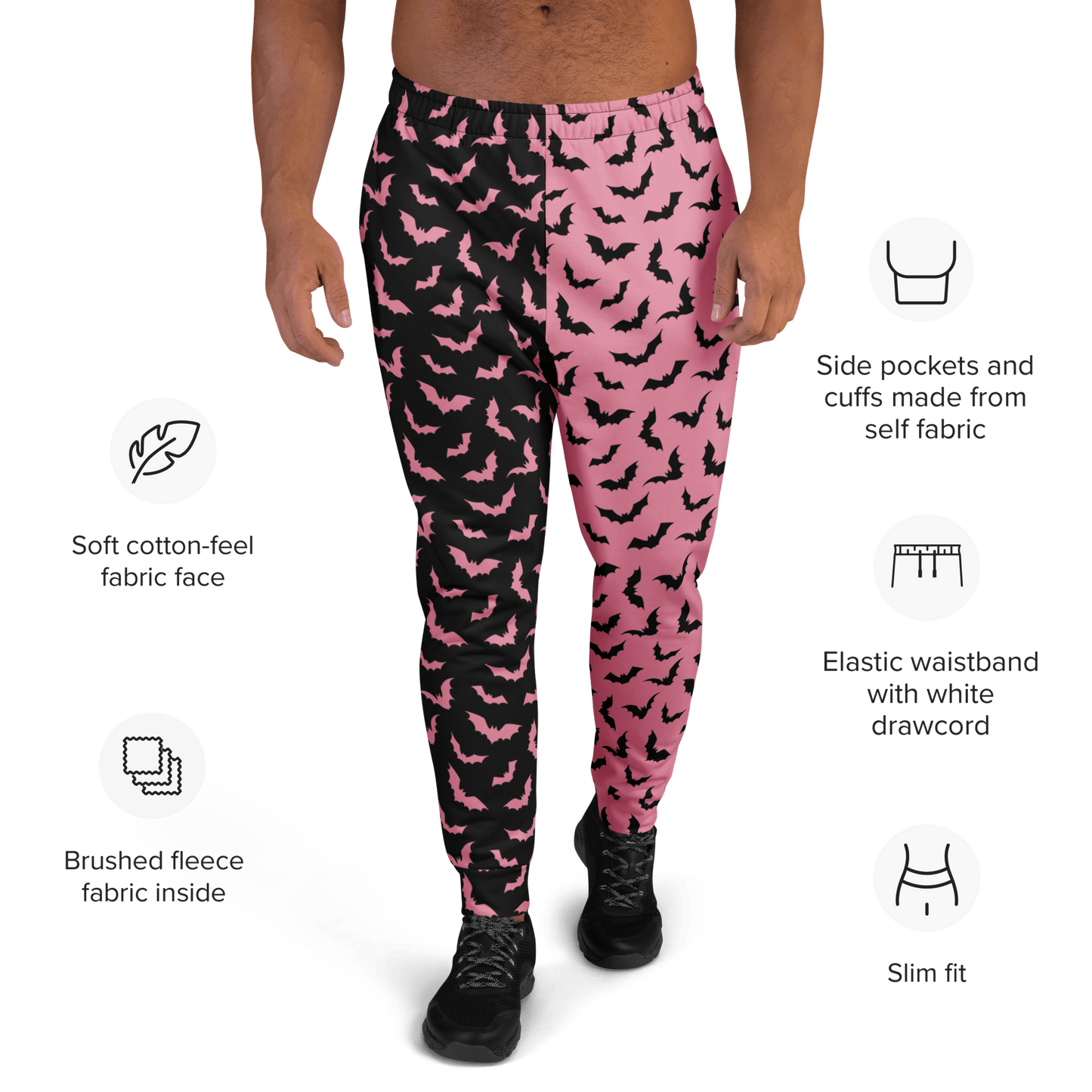 Bubblegum Bats Unisex Joggers Goth Cloth Co.