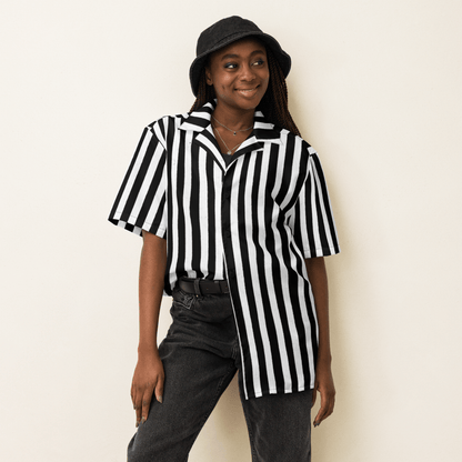 Bug Juice Boogie Striped Button-Up Shirt Goth Cloth Co.