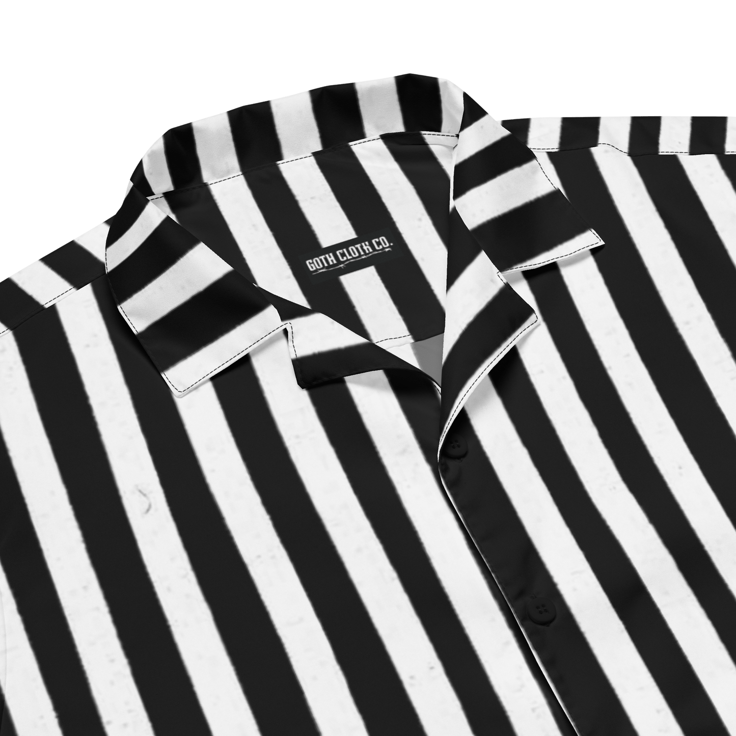 Bug Juice Boogie Striped Button-Up Shirt Goth Cloth Co.