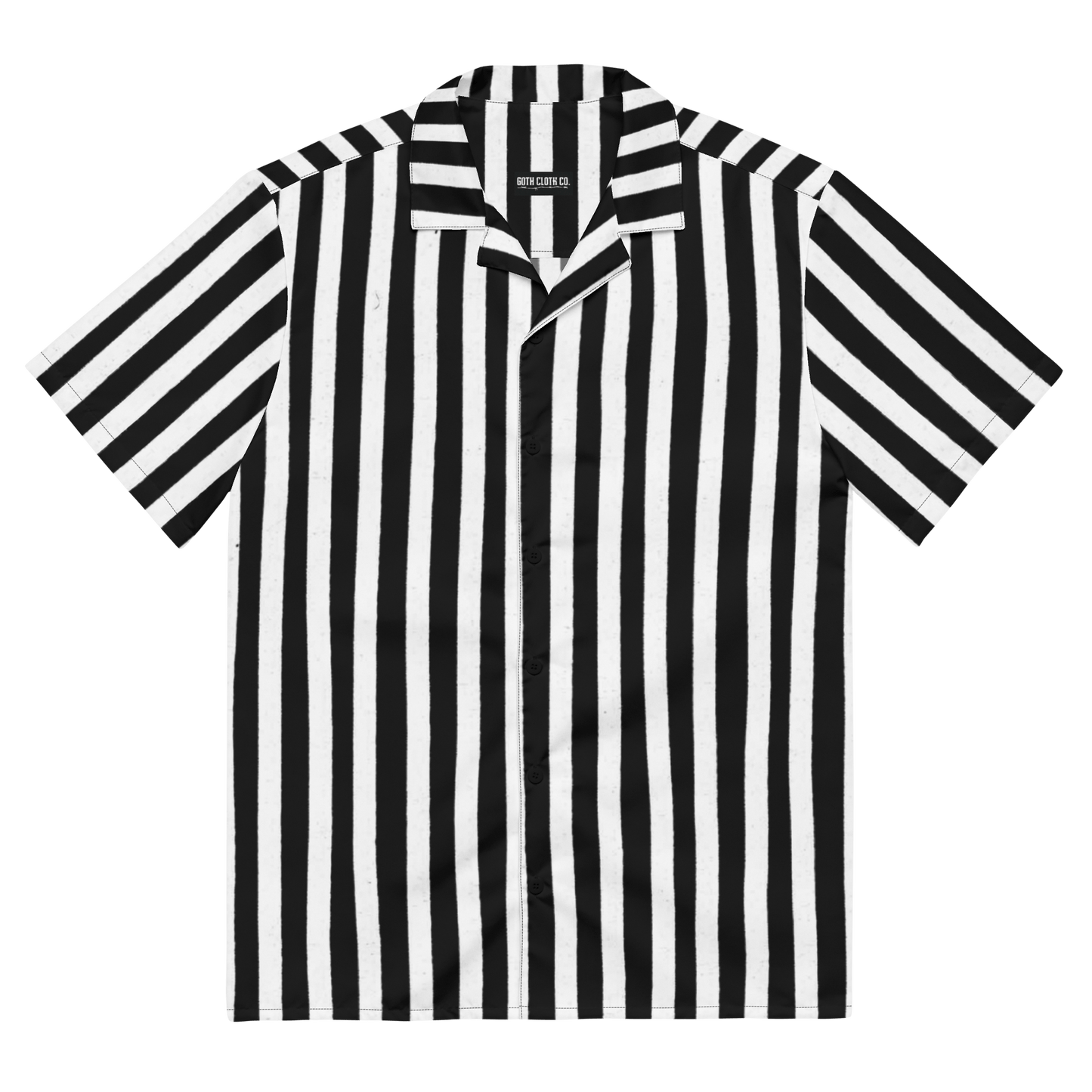 Bug Juice Boogie Striped Button-Up Shirt Goth Cloth Co.