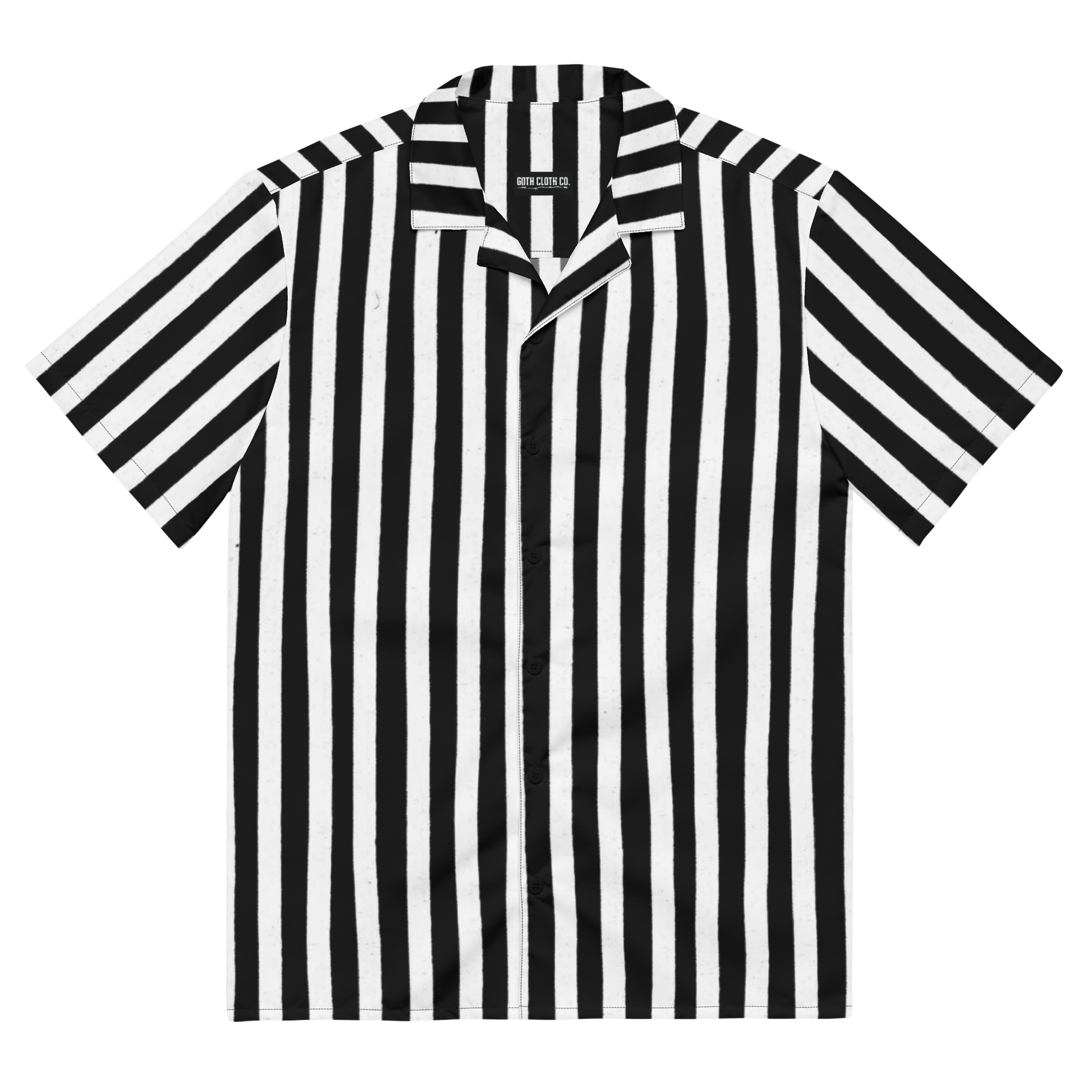 Bug Juice Boogie Striped Button-Up Shirt Goth Cloth Co.