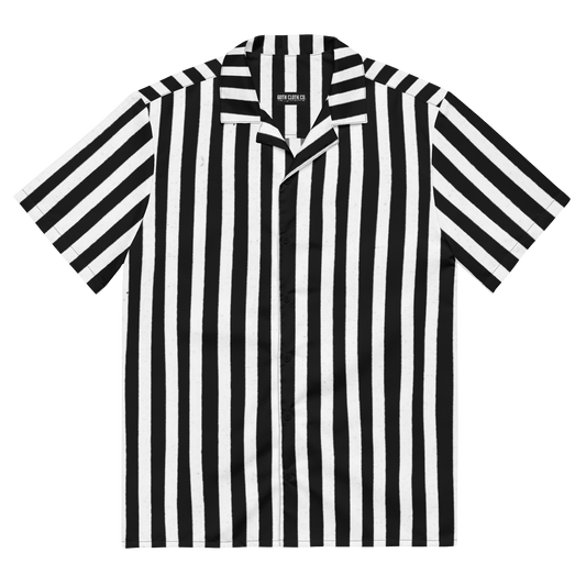 Bug Juice Boogie Striped Button-Up Shirt Goth Cloth Co.