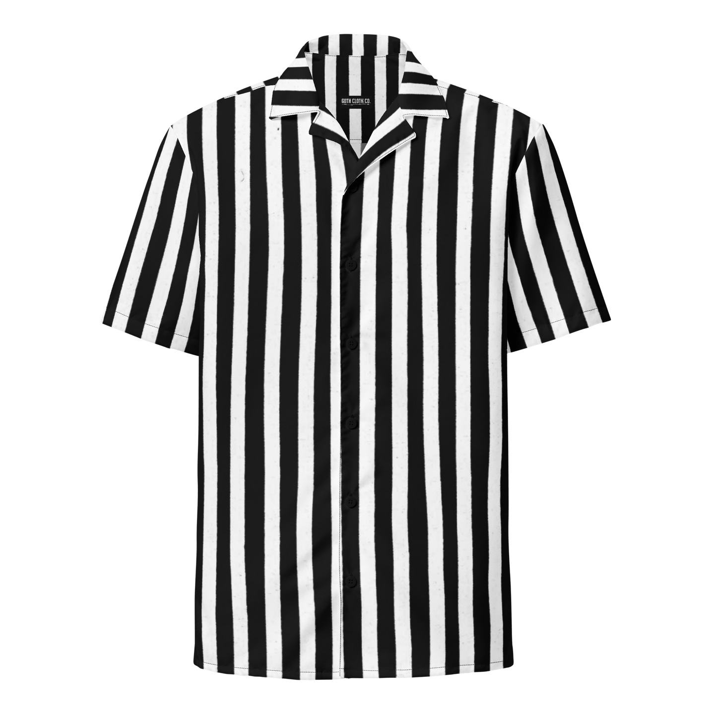 Bug Juice Boogie Striped Button-Up Shirt Goth Cloth Co.