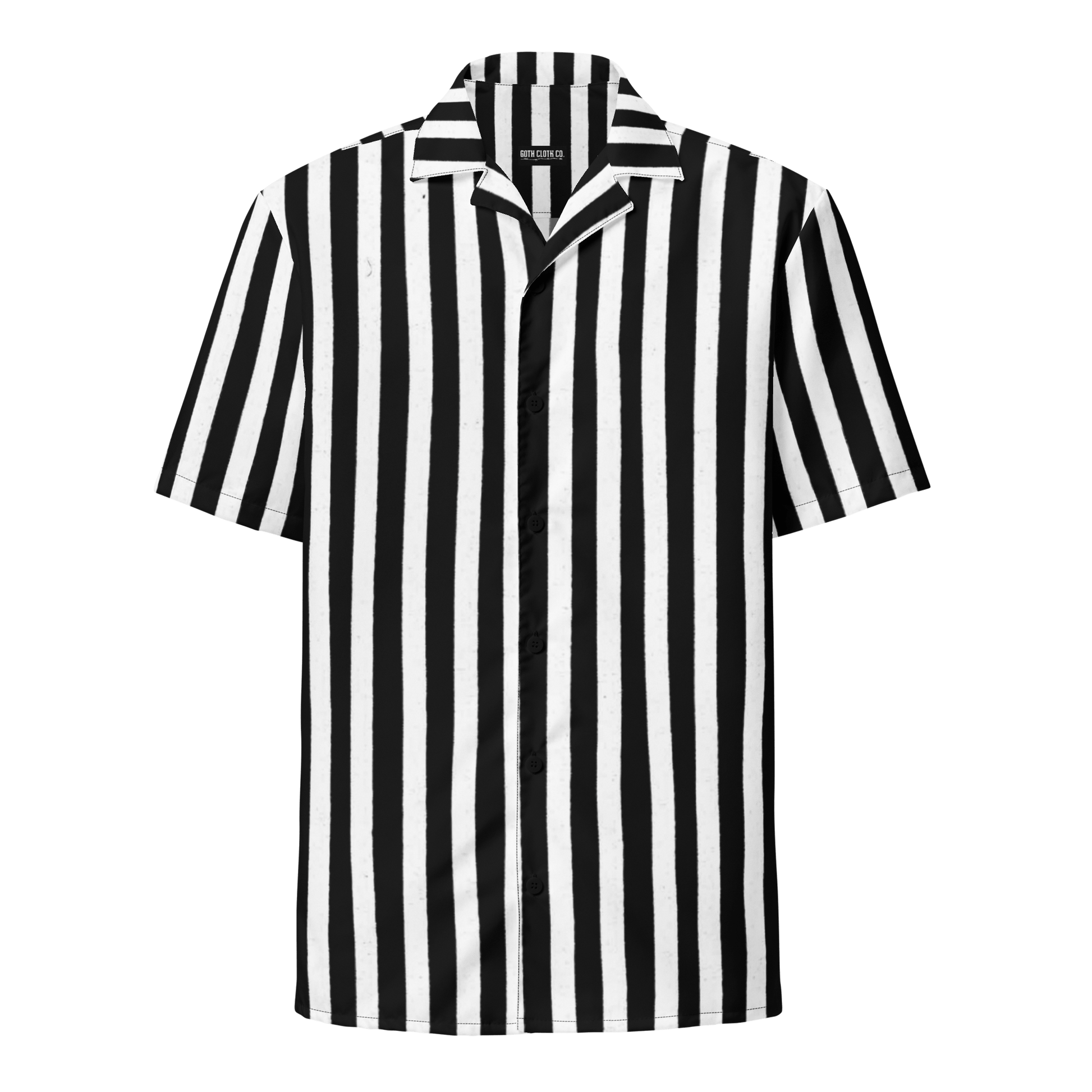 Bug Juice Boogie Striped Button-Up Shirt Goth Cloth Co.
