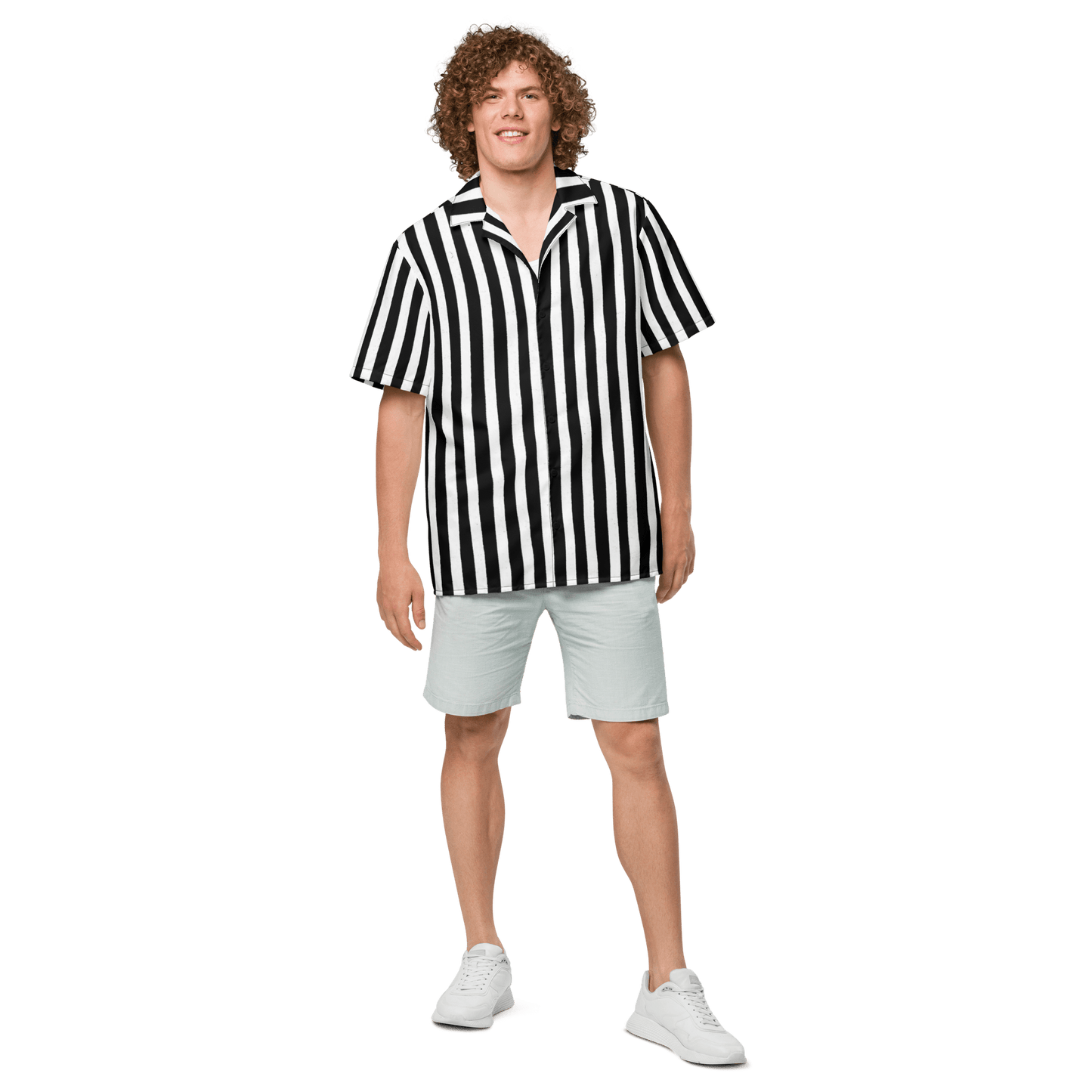Bug Juice Boogie Striped Button-Up Shirt Goth Cloth Co.