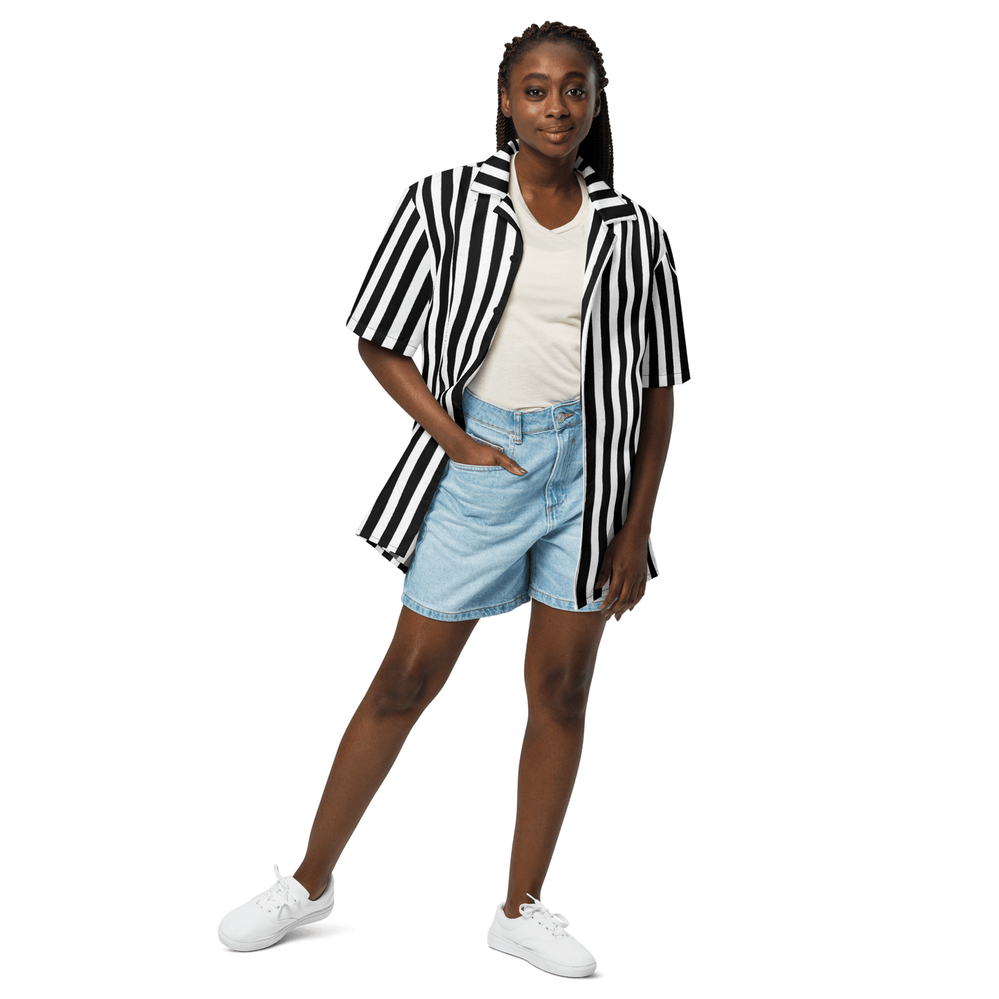 Bug Juice Boogie Striped Button-Up Shirt Goth Cloth Co.