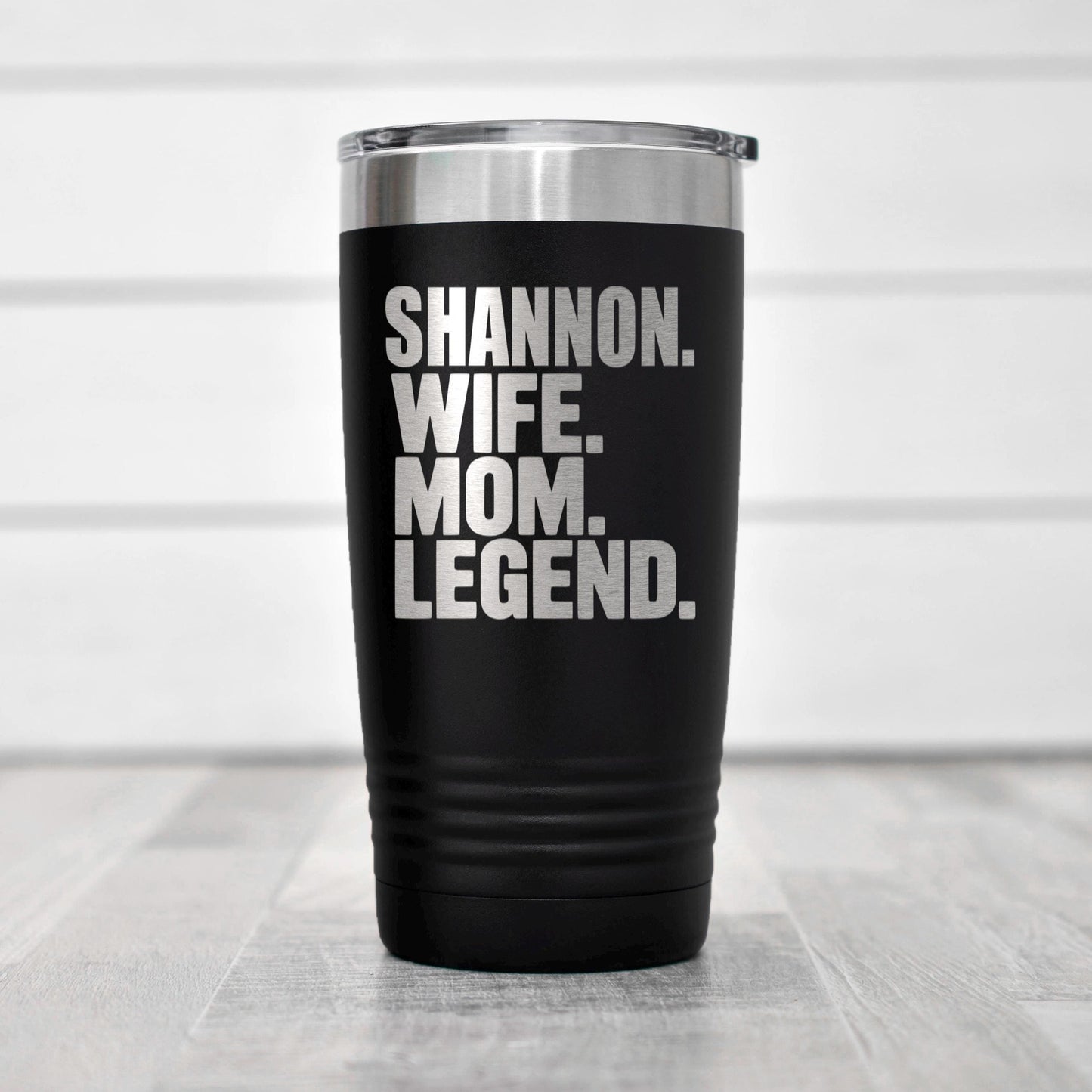 Personalized Stainless Steel Tumbler - 20 oz Double Wall Insulated Drinkware Joyful Moose