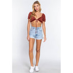 Karen's Rust Crop Top Wild Cactus Boutique
