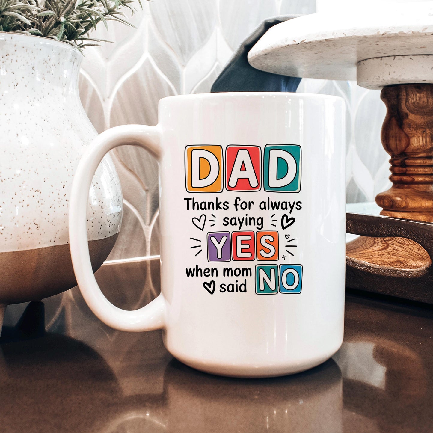 Funny Dad Coffee Mug – Ceramic, Dishwasher Safe Gift for Father's Day Joyful Moose