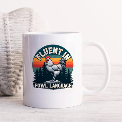 Funny Chicken Coffee Cup - Farm Humor Mug With Rooster Design | Ceramic, Dishwasher Safe Joyful Moose