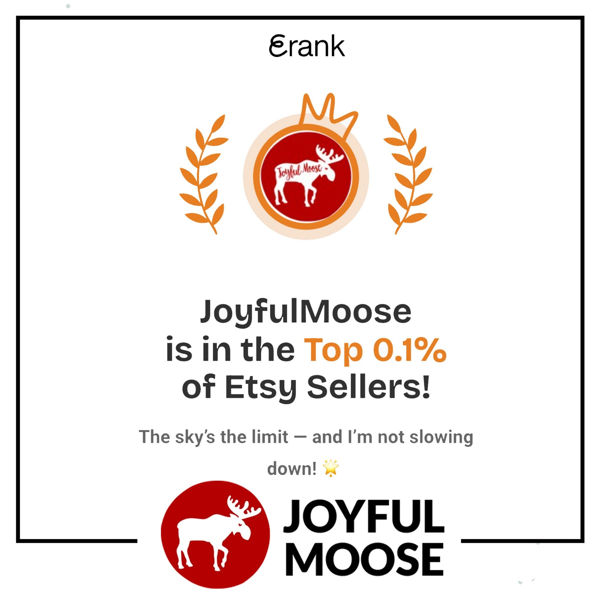 Cat Christmas Ornament - Personalized Christmas Ornament for Cat - Orange Tabby Cat Joyful Moose