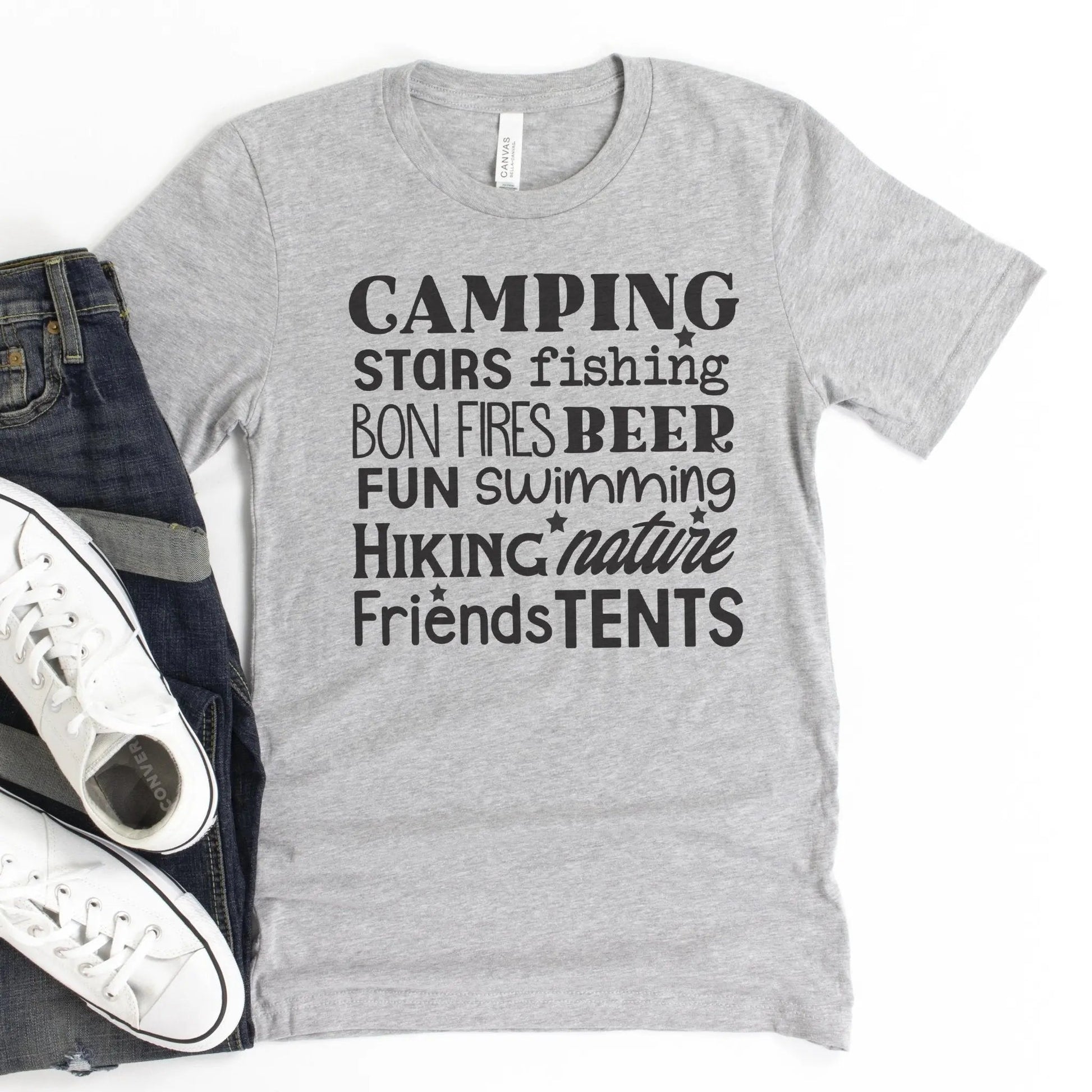 Camping shirt, hiking shirt, camping gift, nature shirt, outdoor shirts, hike t-shirt, fishing shirt, nature fathers day gift Joyful Moose