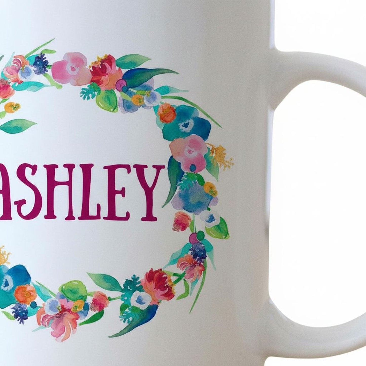 Floral Watercolor Mug - Personalized Gift for Bridesmaids Joyful Moose