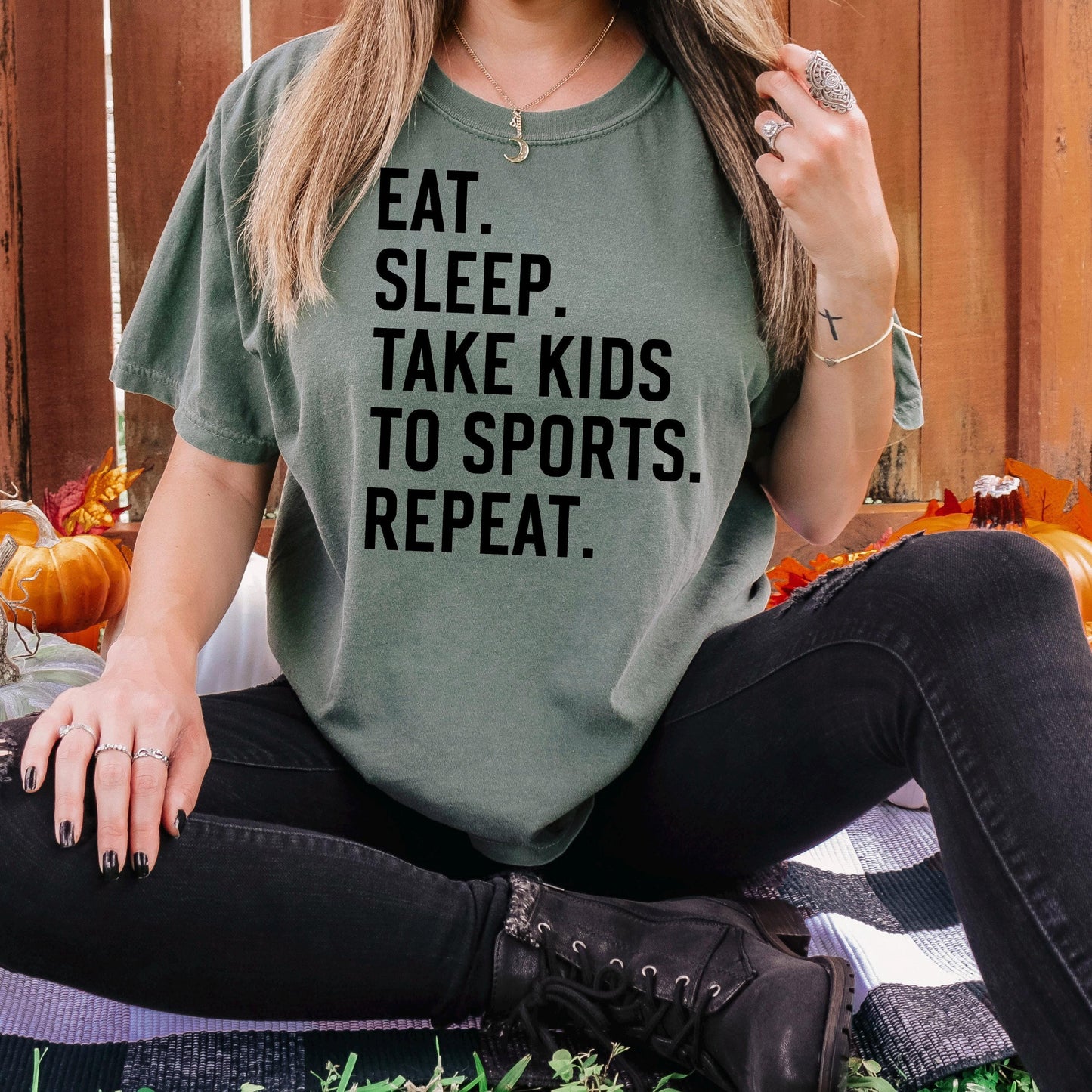 Sports Mom Graphic Tee – Soft Cotton Comfort Shirt for Parenting Hustle Joyful Moose