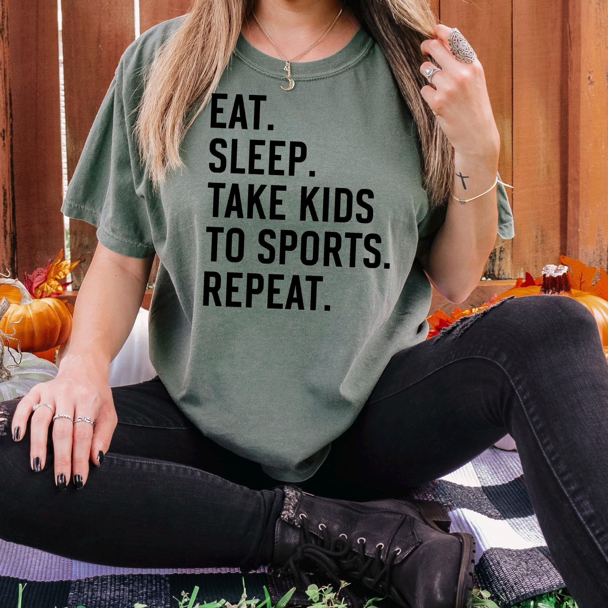 Sports Mom Graphic Tee – Soft Cotton Comfort Shirt for Parenting Hustle Joyful Moose