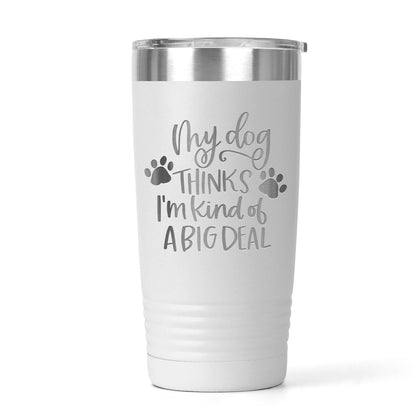 Dog Lover Tumbler - Stainless Steel Travel Coffee Cup | Funny Dog Gift, Insulated Pet Drinkware Joyful Moose