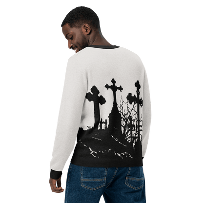 Cemetery Ash Knit Crew Neck Sweater Goth Cloth Co.