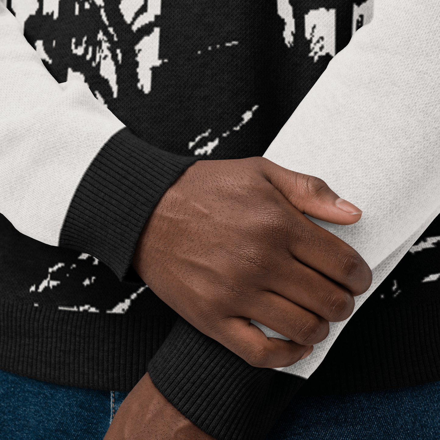 Cemetery Ash Knit Crew Neck Sweater Goth Cloth Co.