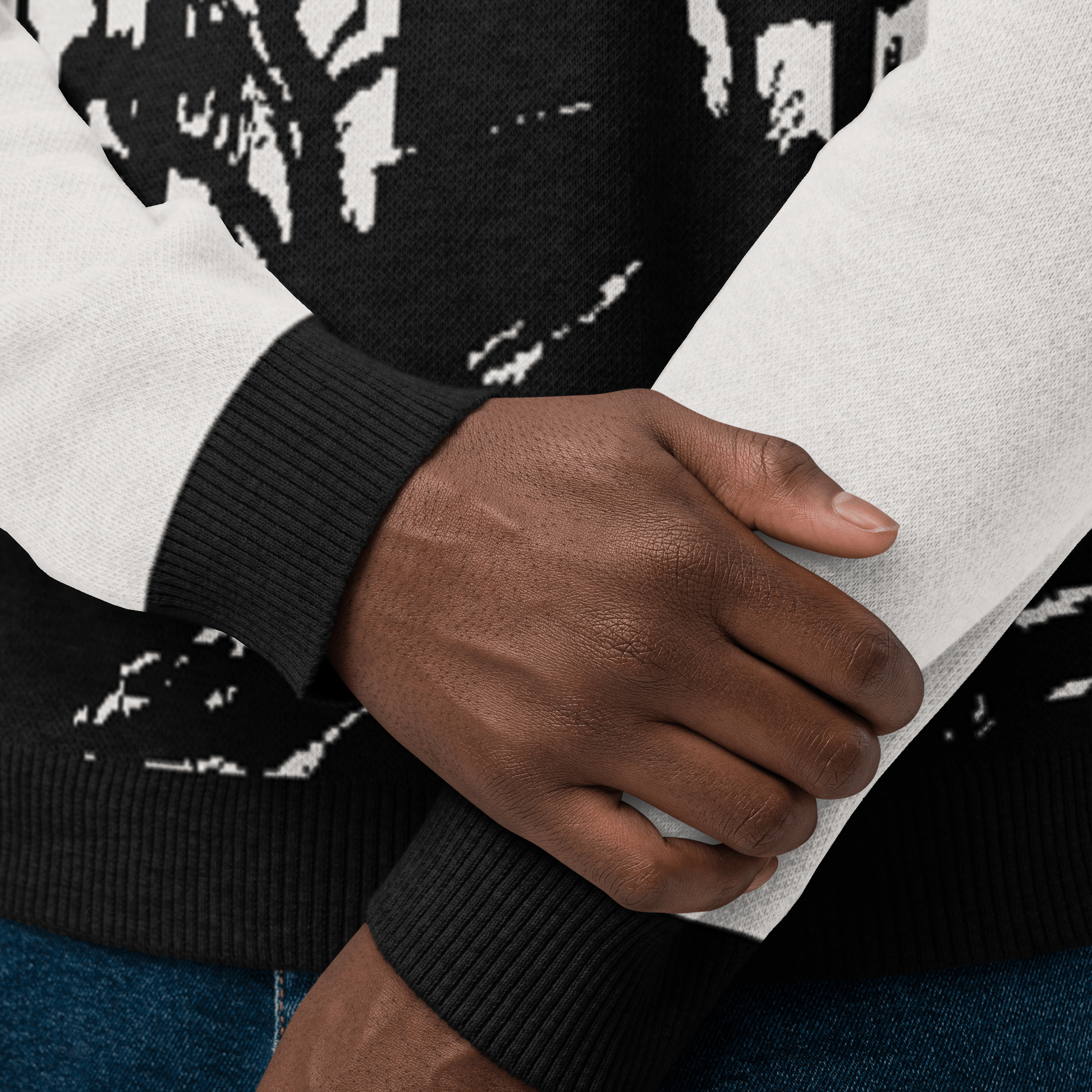Cemetery Ash Knit Crew Neck Sweater Goth Cloth Co.