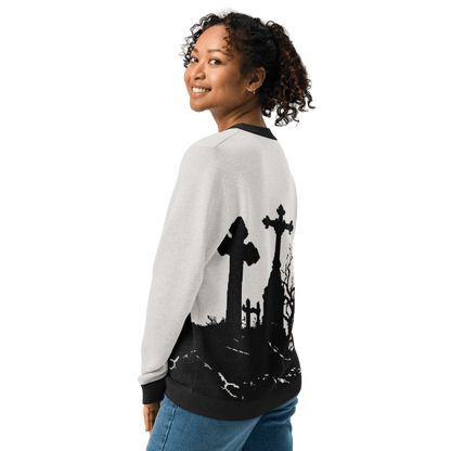 Cemetery Ash Knit Crew Neck Sweater Goth Cloth Co.