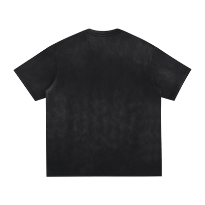 Cemetery Haunts Vintage Washed Hand-Frayed T-Shirt Goth Cloth Co.