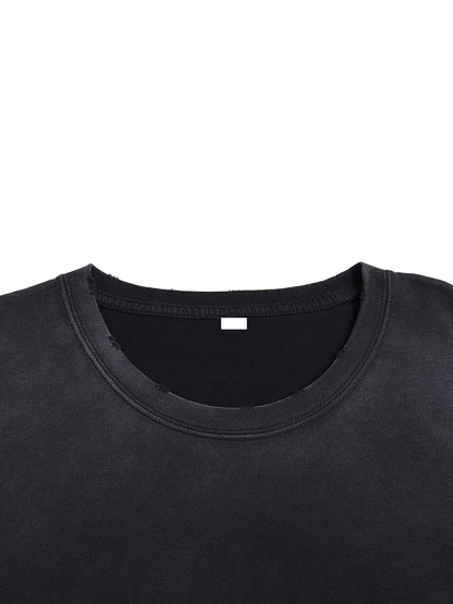 Cemetery Haunts Vintage Washed Hand-Frayed T-Shirt Goth Cloth Co.