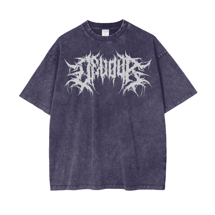Cerberus Devour Grunge Acid Washed Tee Goth Cloth Co.