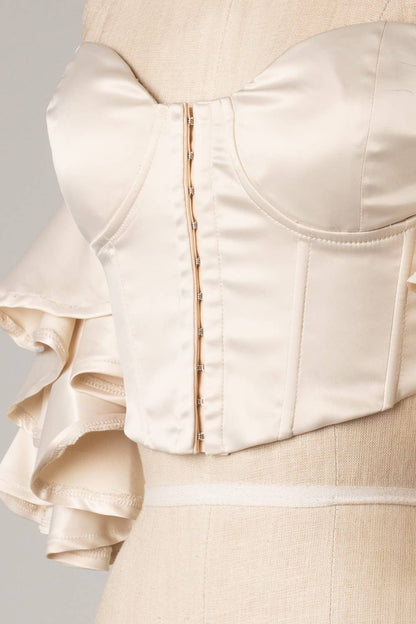 Juliet's Corset Satin Blouse Wild Cactus Boutique