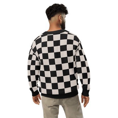 Checkers and Cream Knit Cardigan Goth Cloth Co.