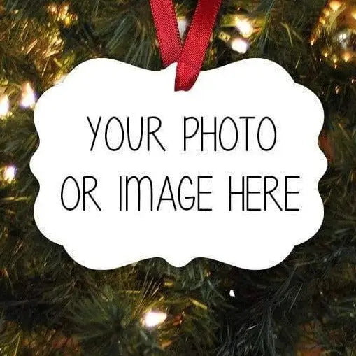 Christmas Photos Christmas Ornament - Custom Holiday Photo Christmas Ornament Joyful Moose