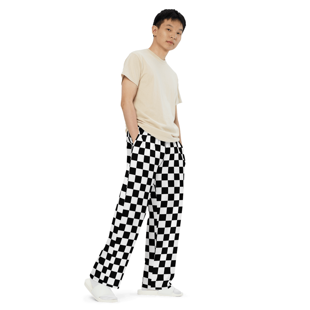 Classic Checkerboard Unisex Lounge Pants Goth Cloth Co.