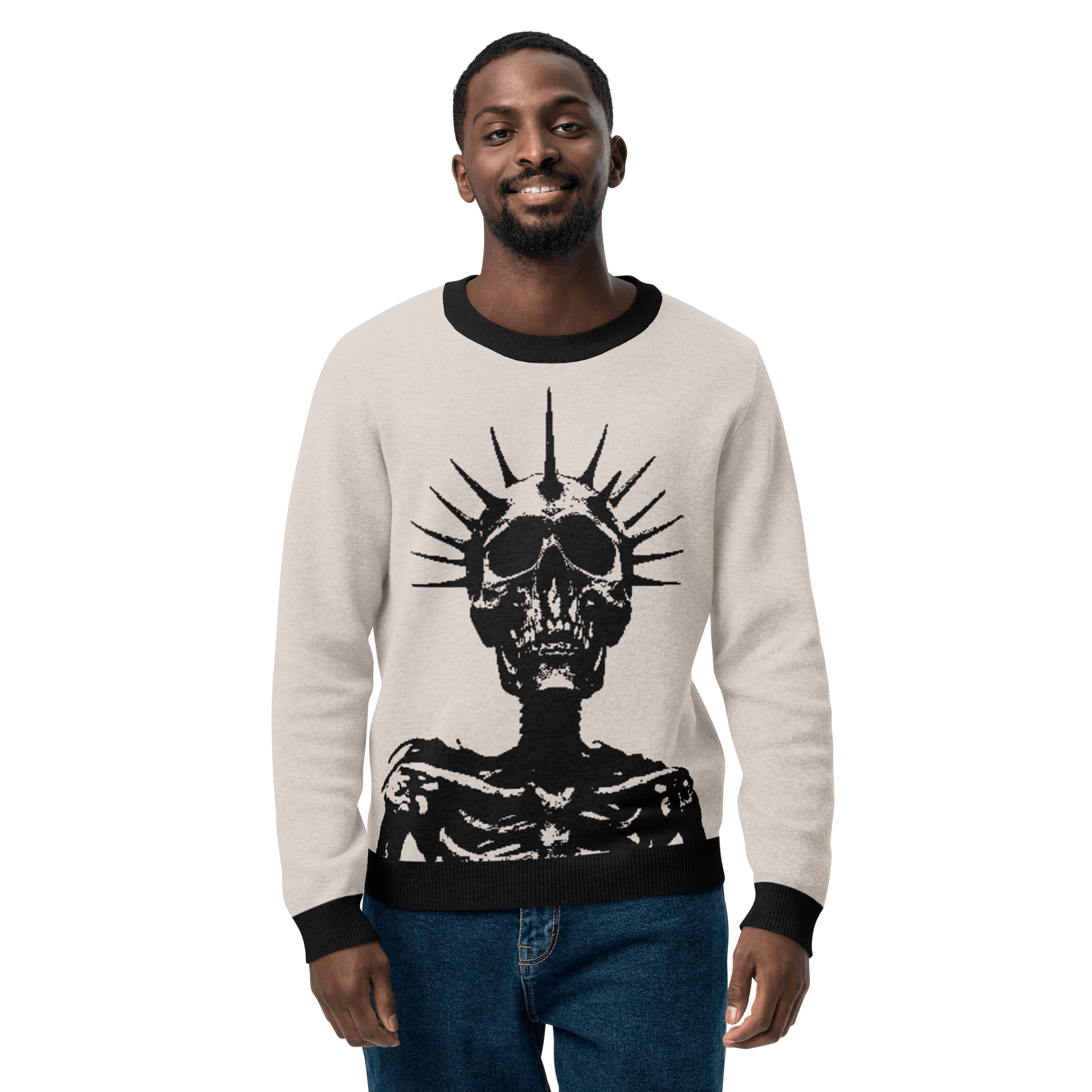 Corpse King Knit Crew Neck Sweater Goth Cloth Co.