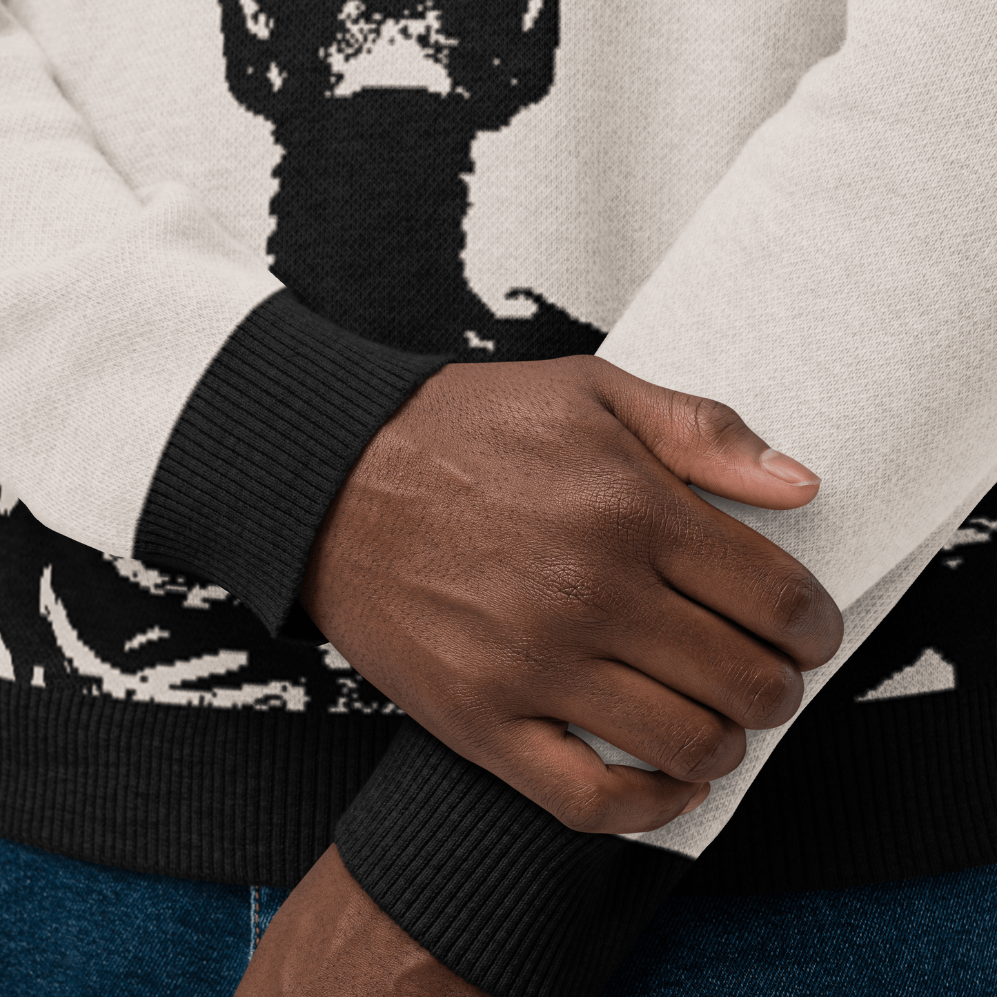 Corpse King Knit Crew Neck Sweater Goth Cloth Co.